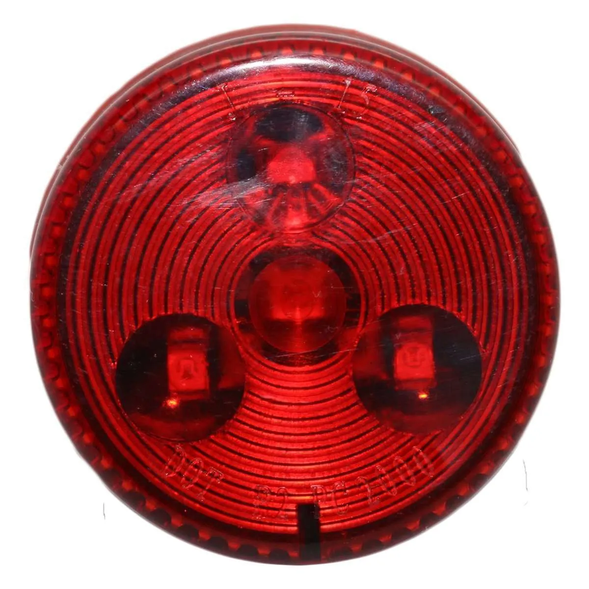 2 Inch Round Red Clearance Side Marker Light 4 LED | HDV3001R