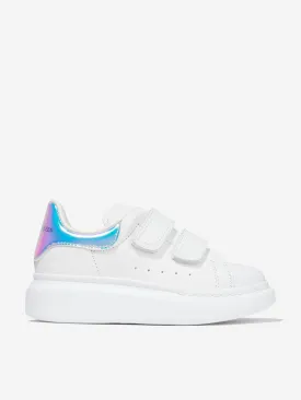 Alexander McQueen Kids Leather Iridescent Velcro Trainers