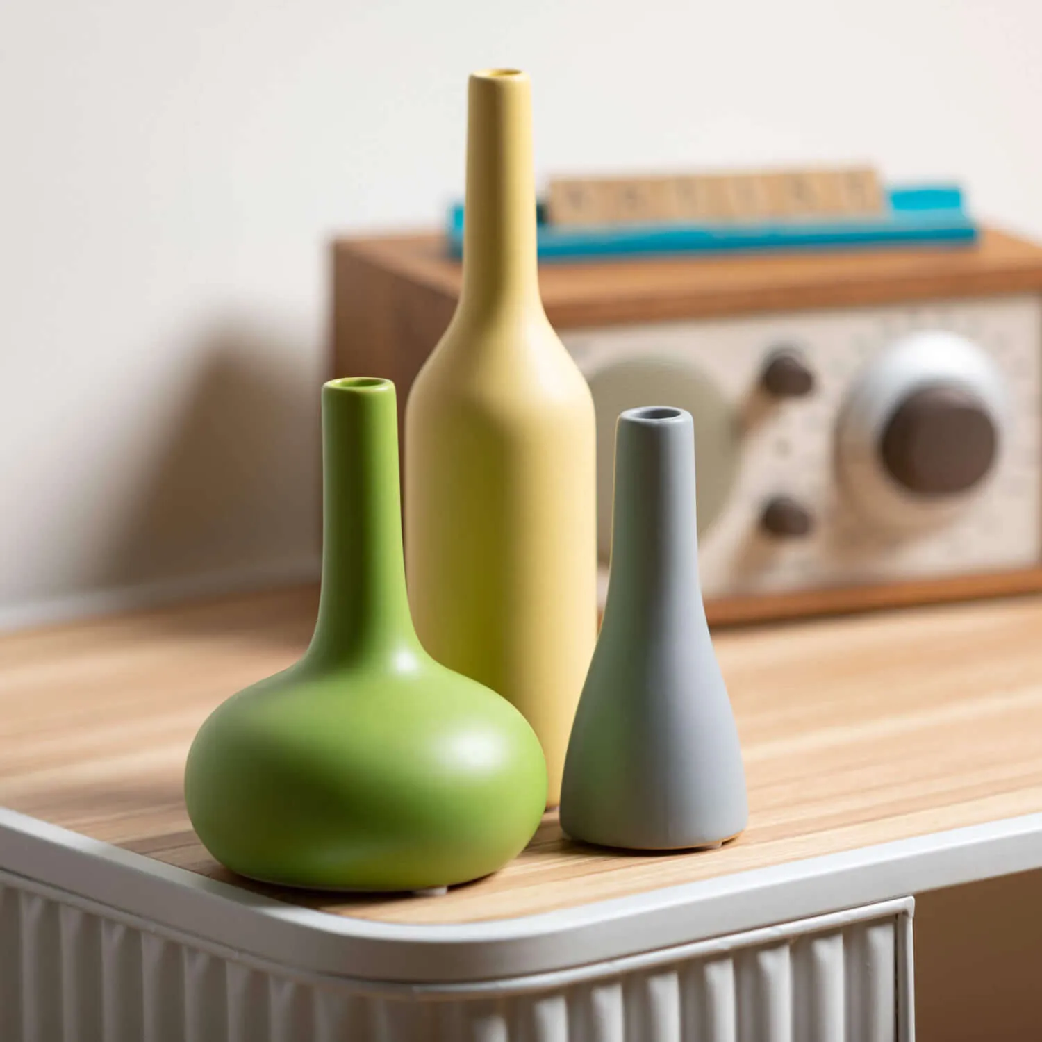 Bright Matte Modern Vase Set