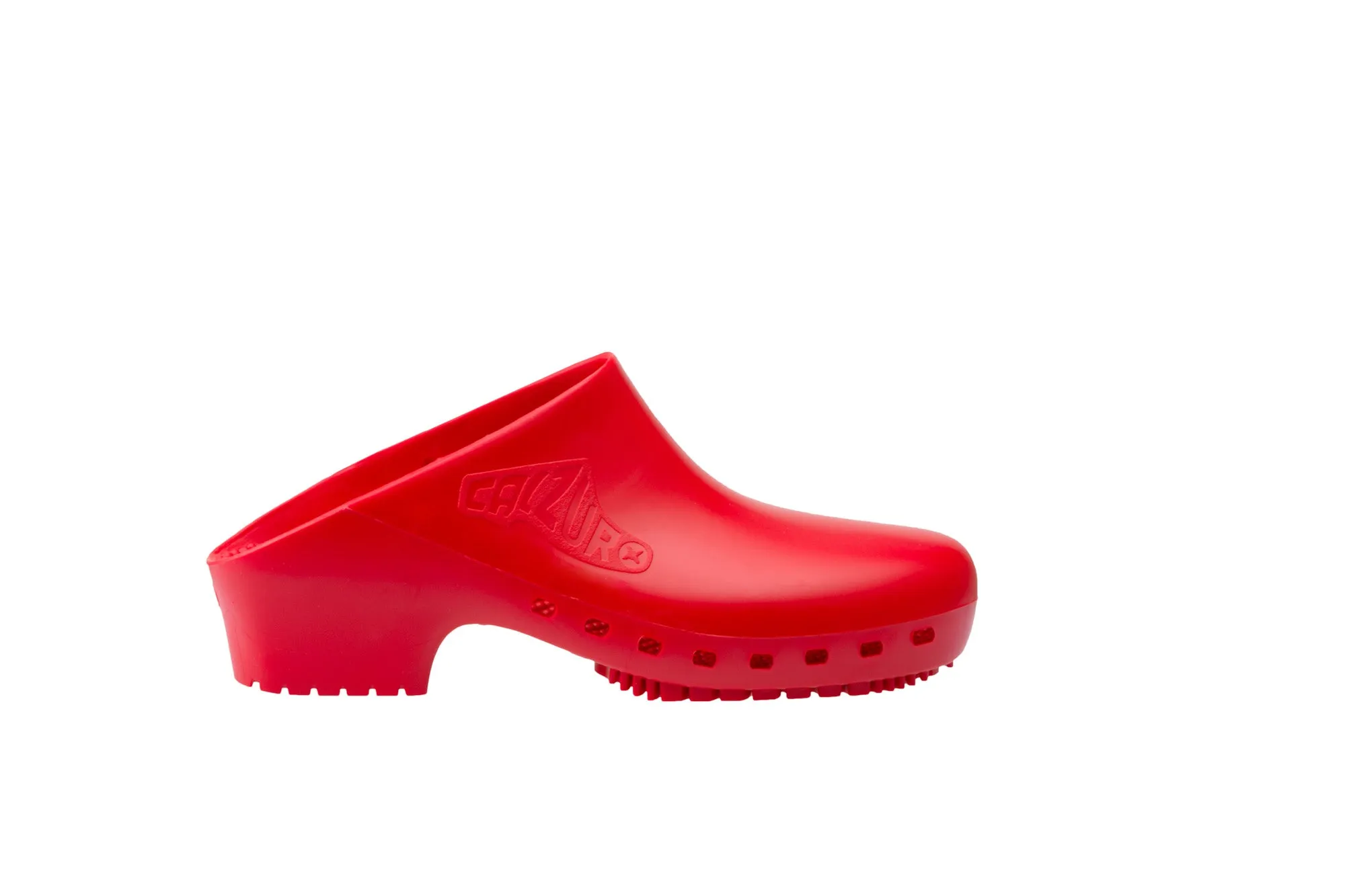 Calzuro Classic clogs without Upper Holes - Red