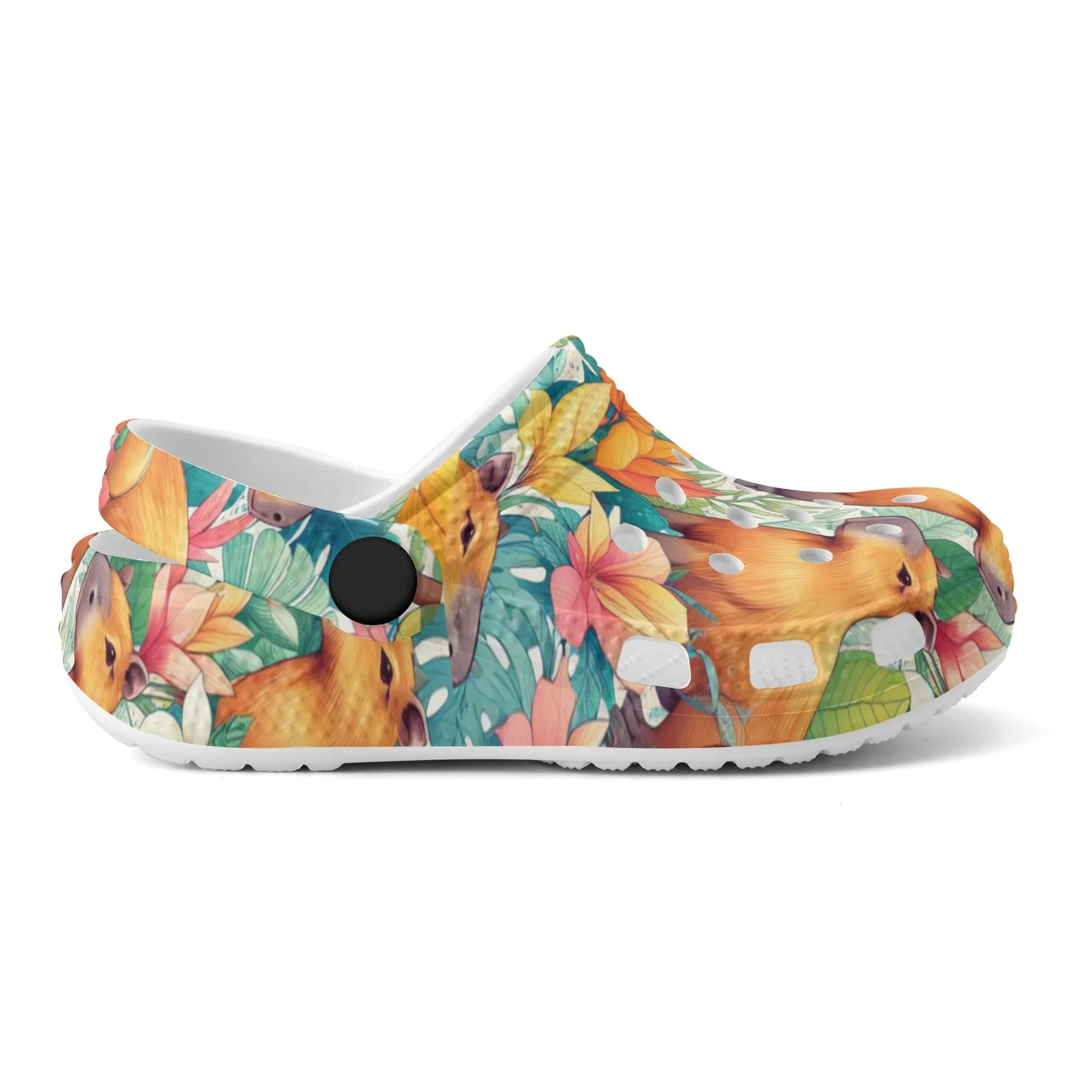 Capybara Clogs Kids All Over Printing Classic Clogs