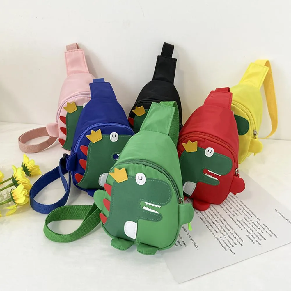 Cartoon Cute Little Dinosaur Nylon Children Diagonal Bag Children's Bags Wholesale