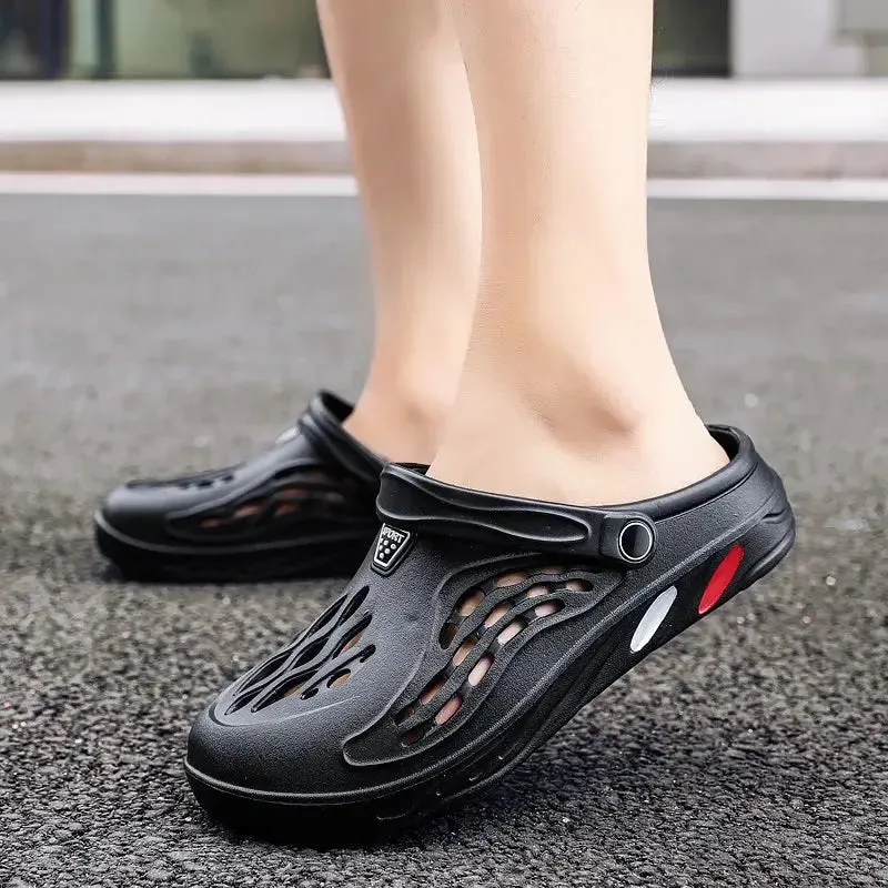 Casual high quality footwear  Summer Unisex Clogs Men Sandals Casual EVA Lightweight Outdoor Women Shoes Anti Slip Thick Sole Beach Slides Couple Garden Shoes