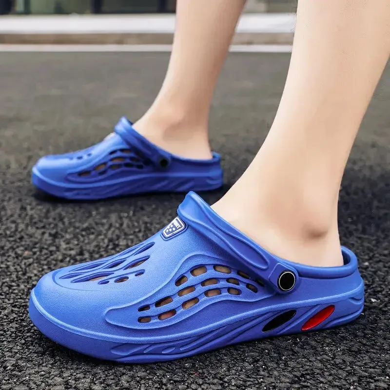 Casual high quality footwear  Summer Unisex Clogs Men Sandals Casual EVA Lightweight Outdoor Women Shoes Anti Slip Thick Sole Beach Slides Couple Garden Shoes