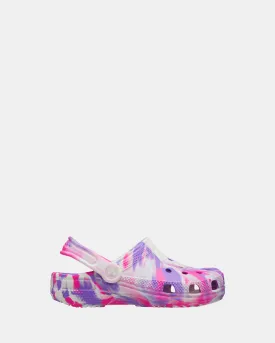 Classic Glow Marble Clog Infant Pink Crush/Multi