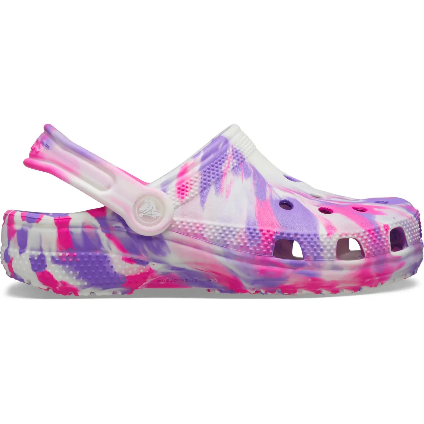 Classic Glow Marbled Clog Toddler - pink crush/multi