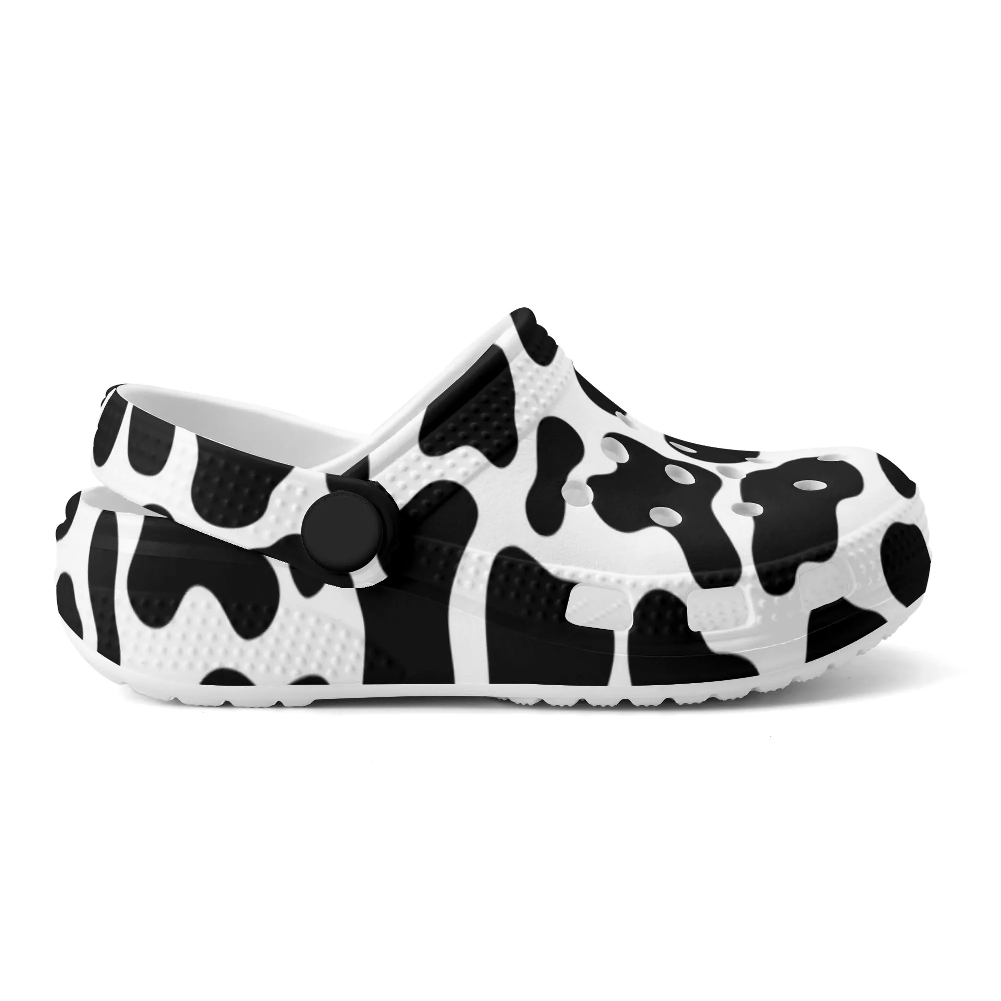 Cow Print Clogs Kids All Over Printing Classic Clogs