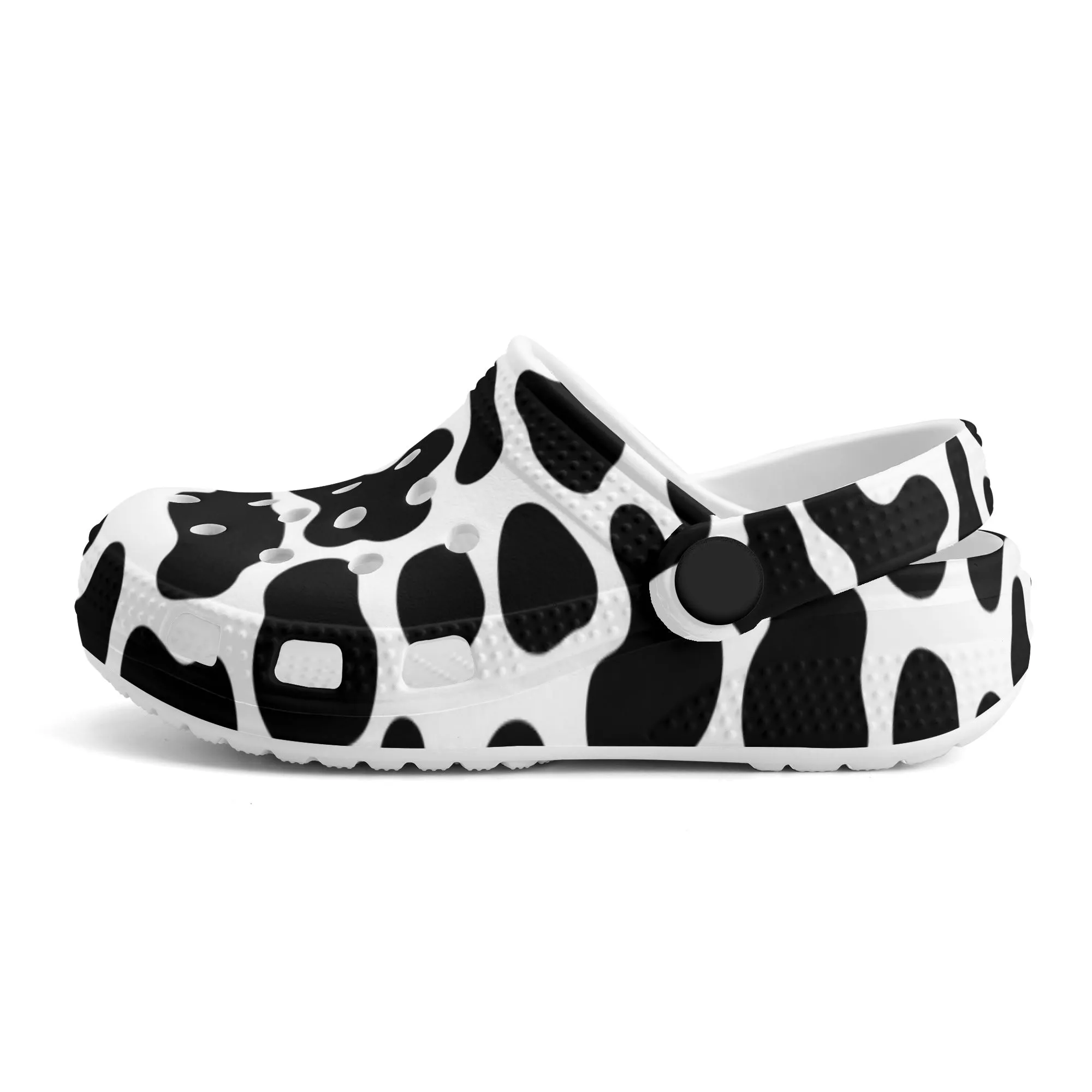 Cow Print Clogs Kids All Over Printing Classic Clogs