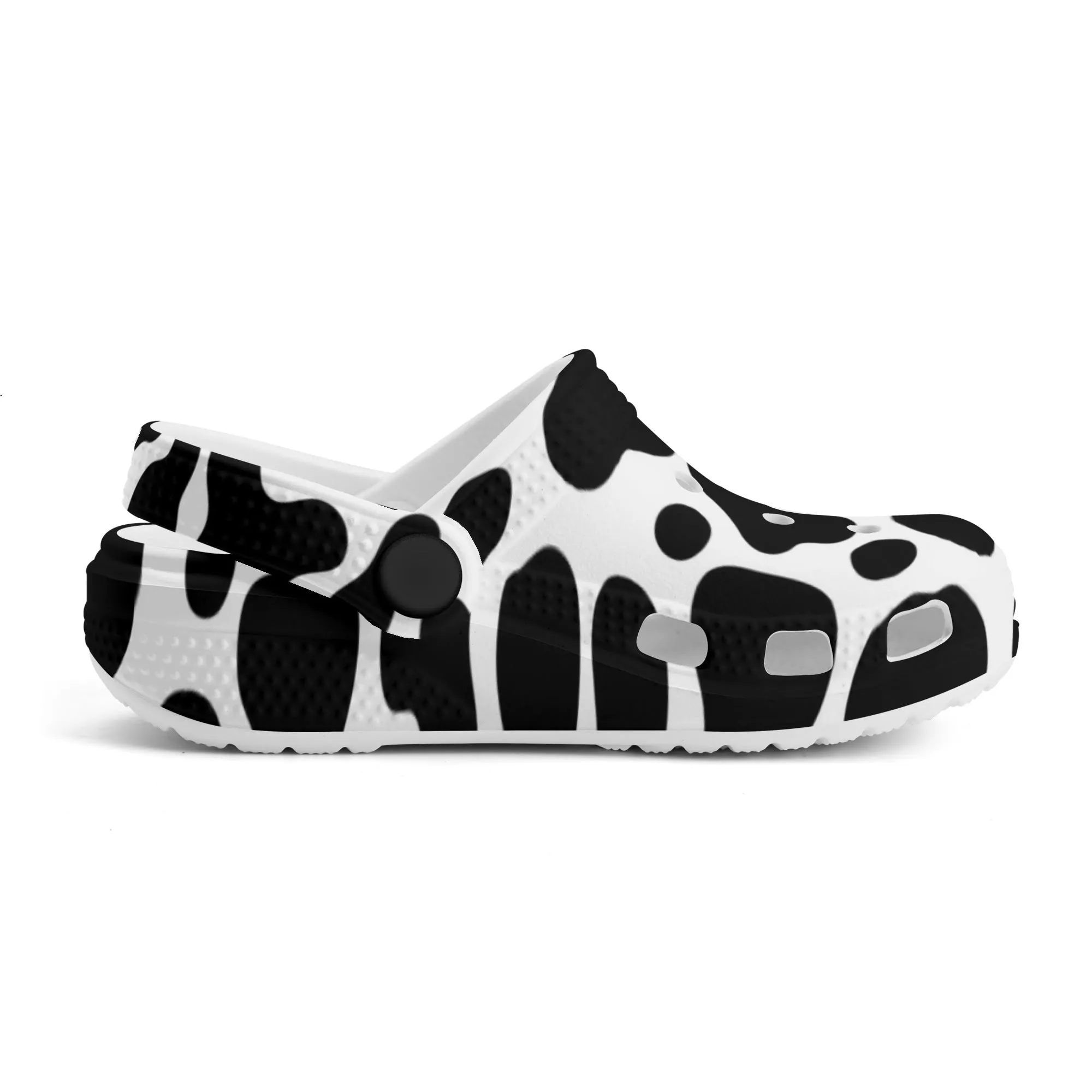 Cow Print Clogs Kids All Over Printing Classic Clogs