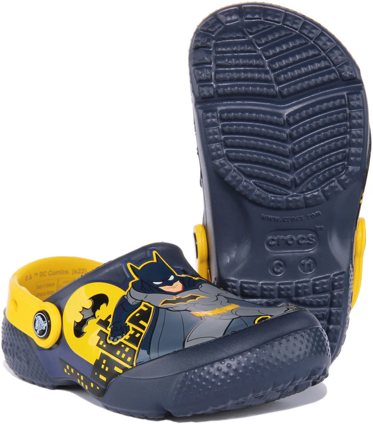 Crocs Batman Patch In Navy For Kids