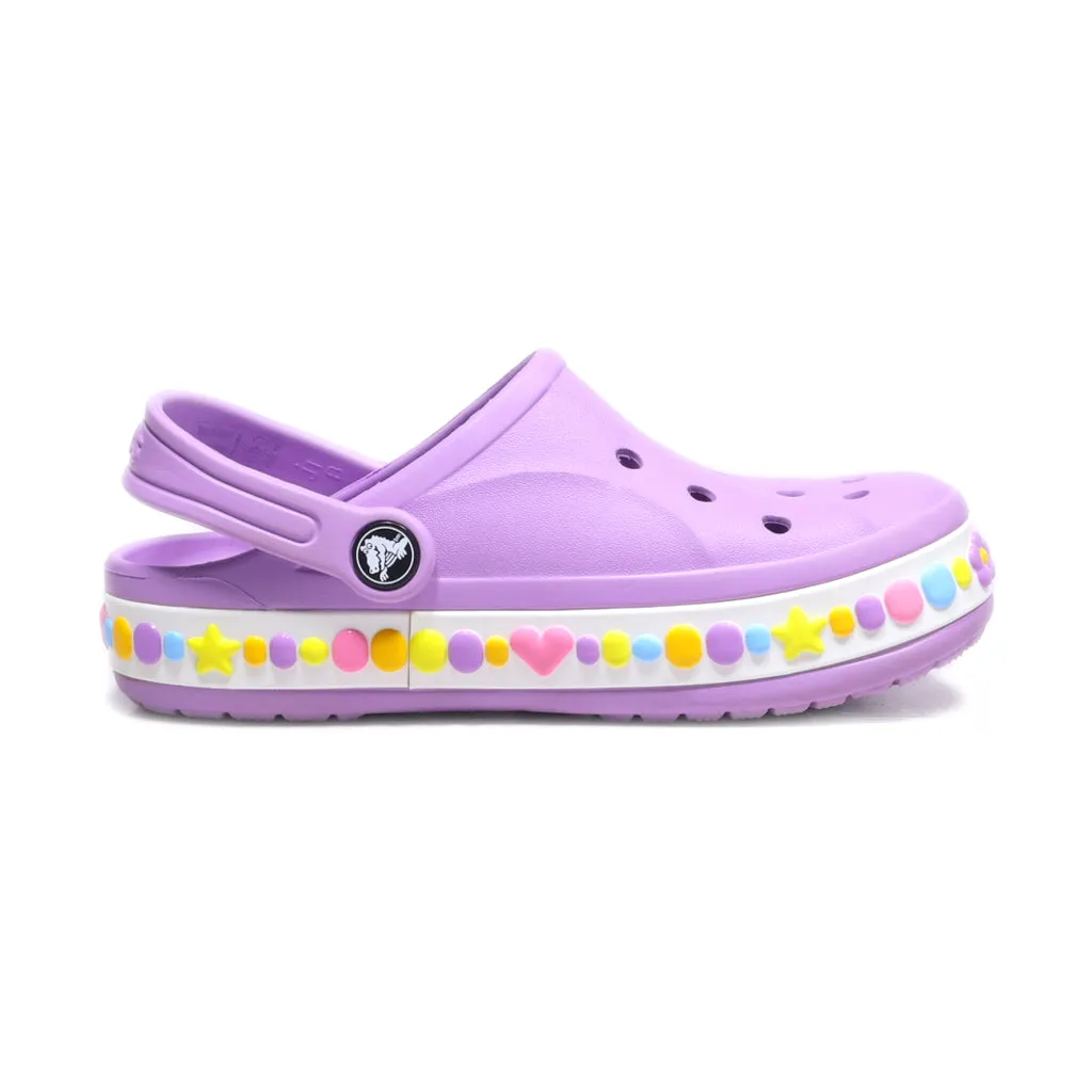 Crocs Bayaband Charm Band Clogs Rubber Purple Colour For Kids