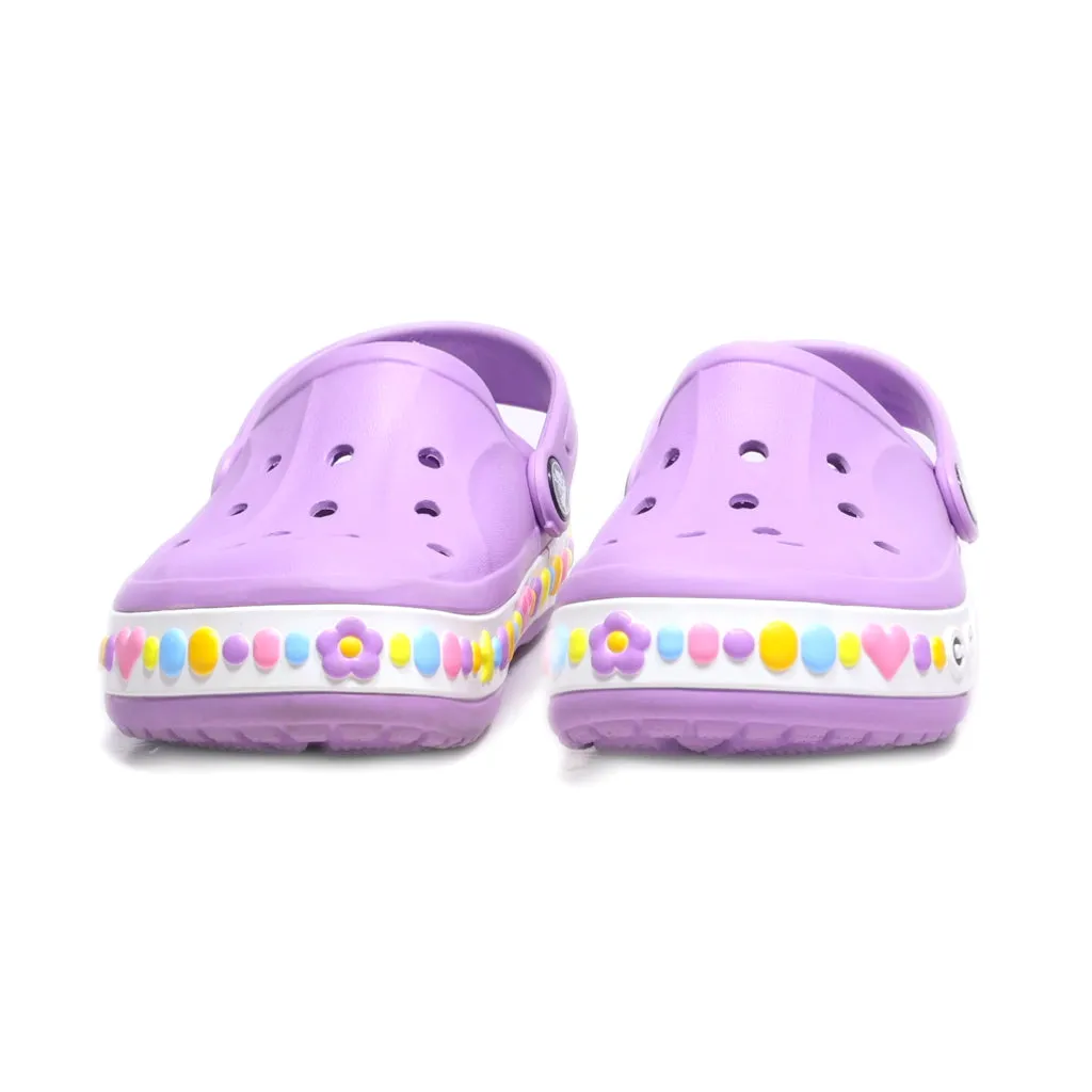 Crocs Bayaband Charm Band Clogs Rubber Purple Colour For Kids