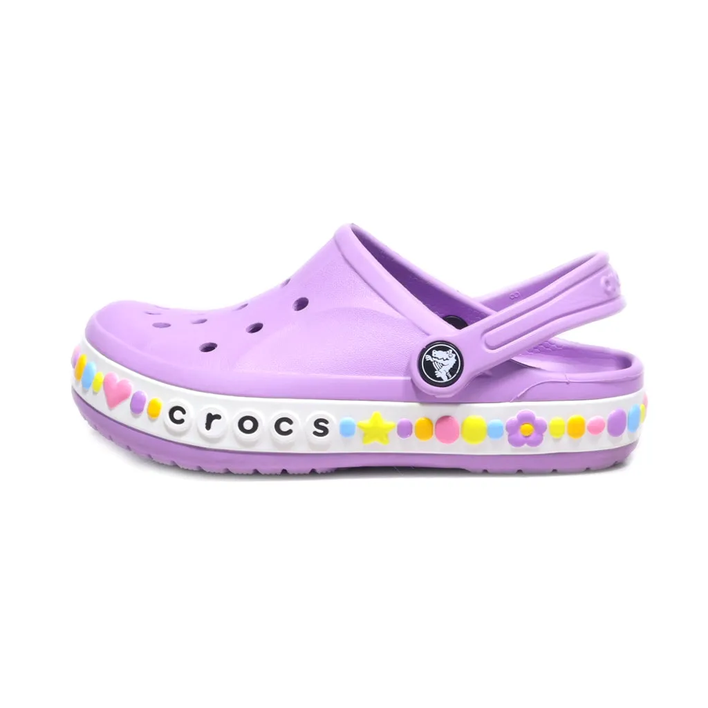 Crocs Bayaband Charm Band Clogs Rubber Purple Colour For Kids