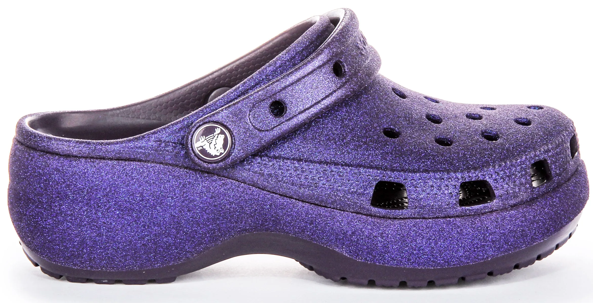 Crocs Classic Purple Glitter In Purple For Women