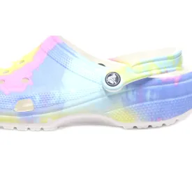 Crocs Classic Tie Dye Clogs Eva Multicolour Colour For Women