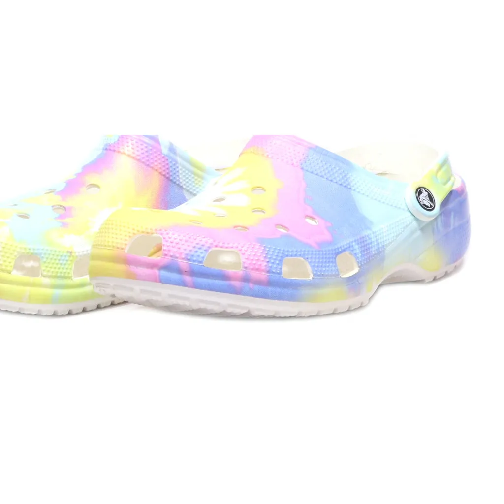 Crocs Classic Tie Dye Clogs Eva Multicolour Colour For Women