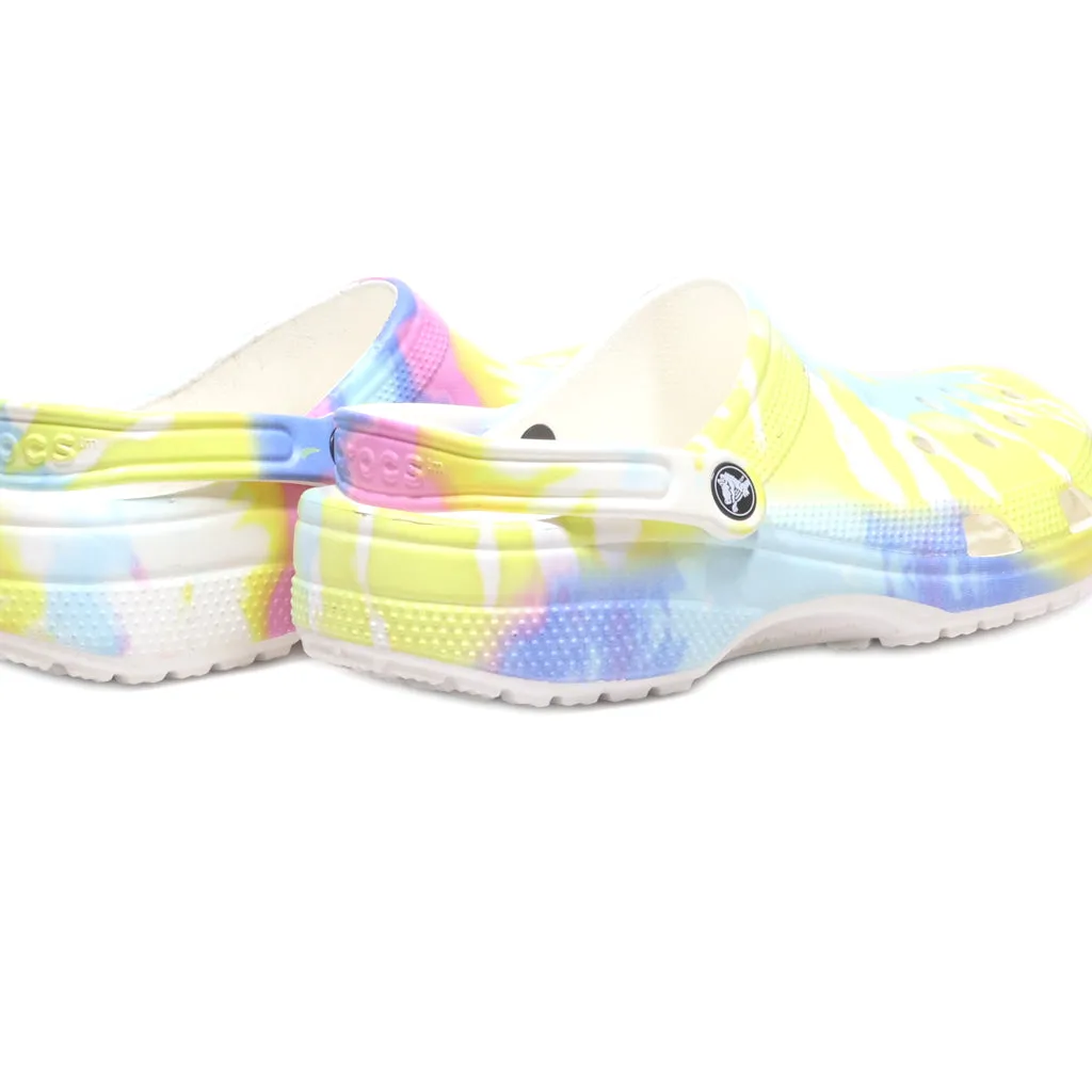 Crocs Classic Tie Dye Clogs Eva Multicolour Colour For Women