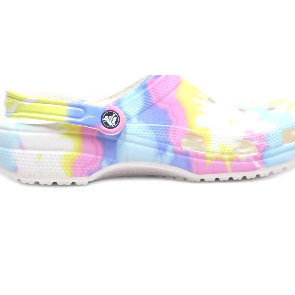 Crocs Classic Tie Dye Clogs Eva Multicolour Colour For Women