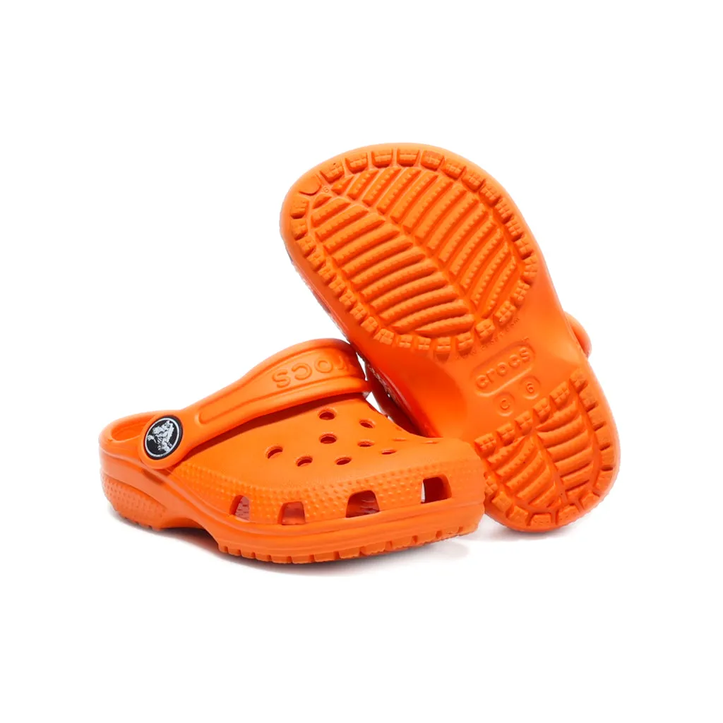 Crocs Clogs Rubber Orange Colour For Kids