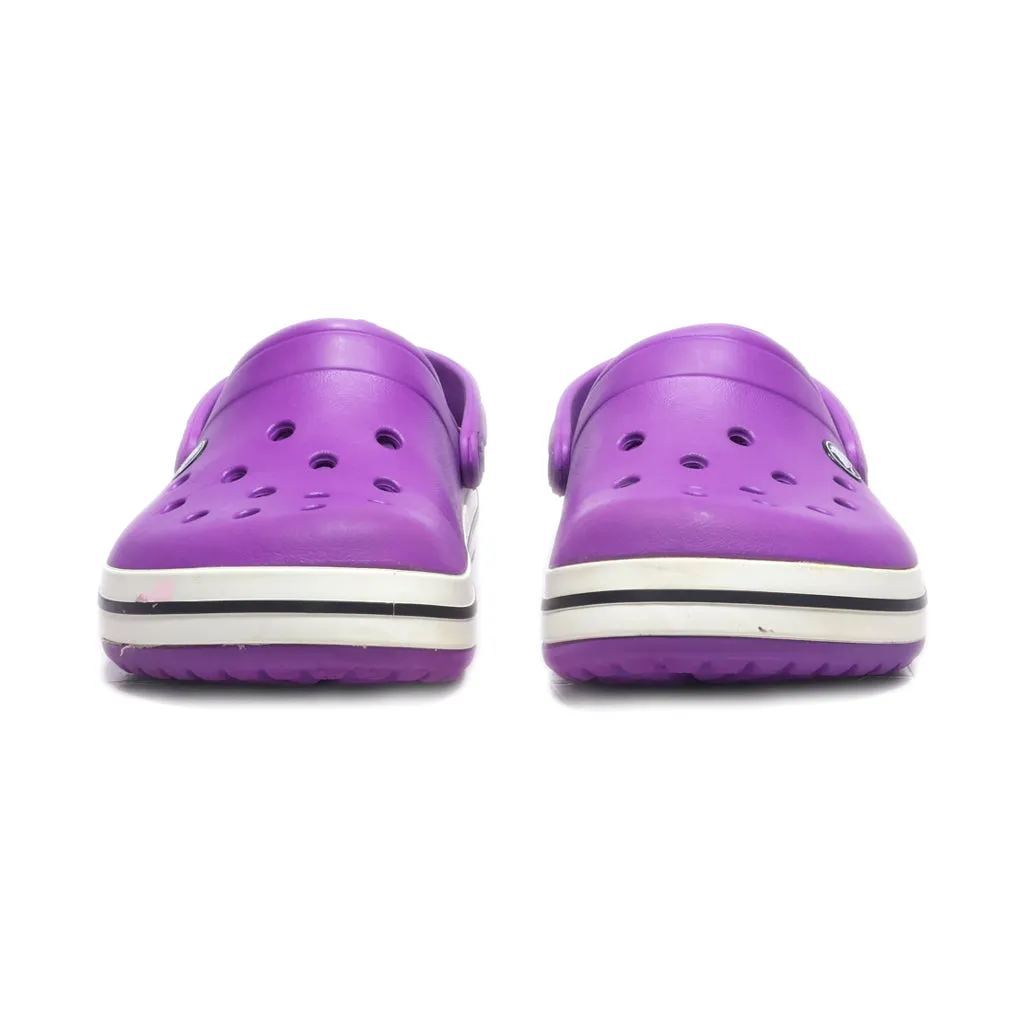 Crocs Clogs Rubber Purple Colour For Kids