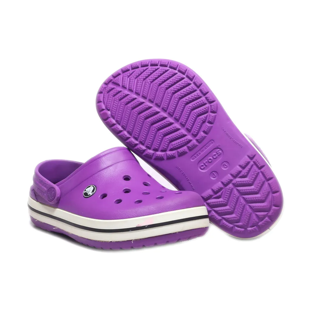 Crocs Clogs Rubber Purple Colour For Kids