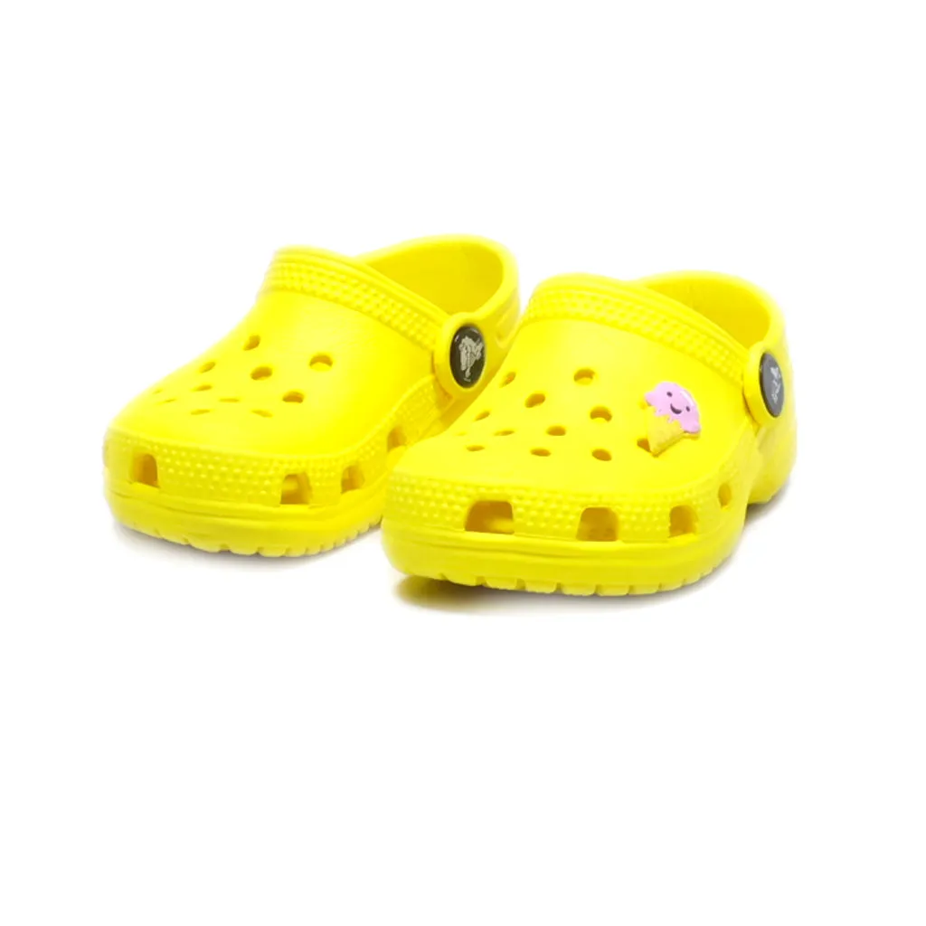 Crocs Clogs Rubber Yellow Colour For Kids