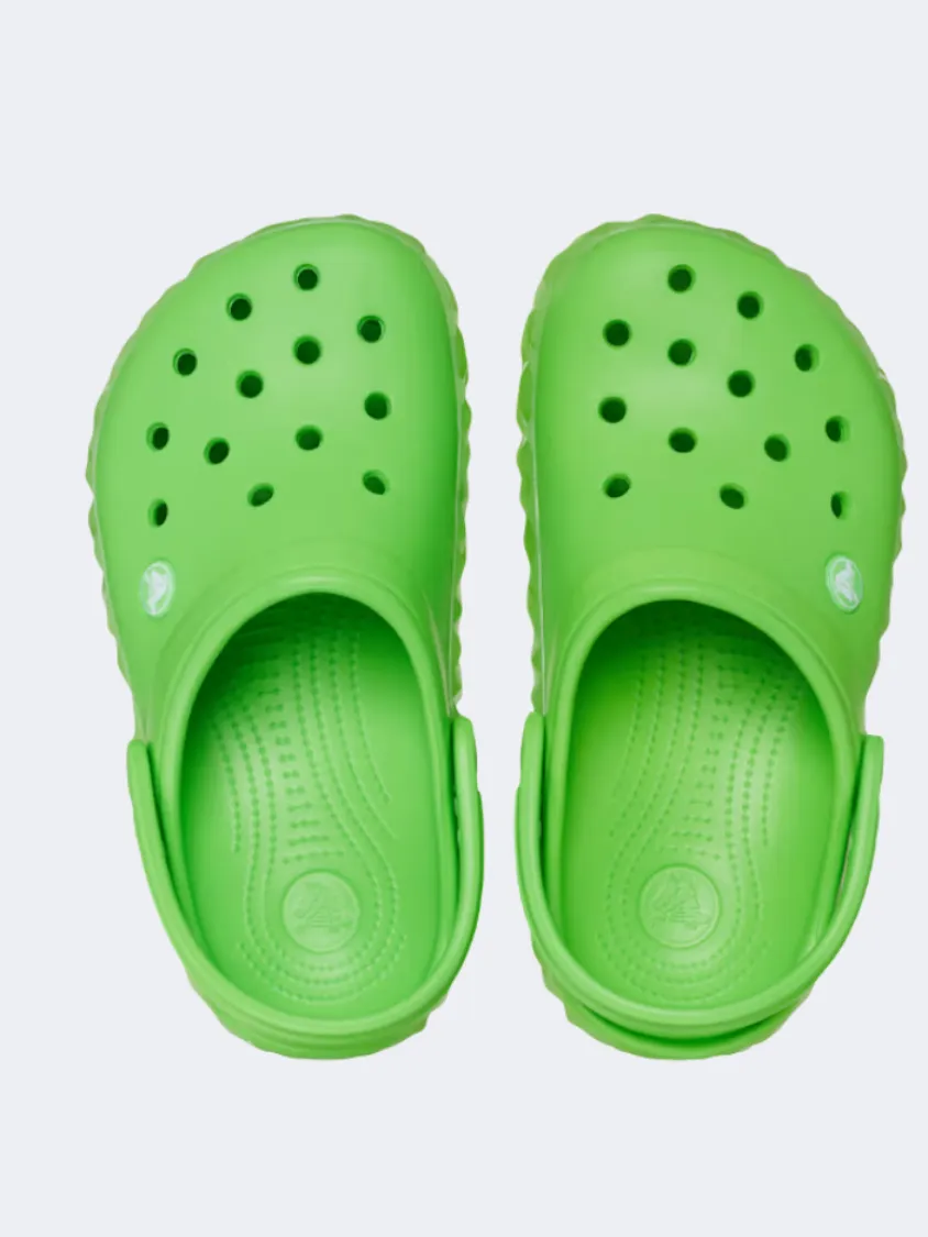 Crocs Crocband Geometric Glowband Clog Kids Lifestyle Slippers Green Slime