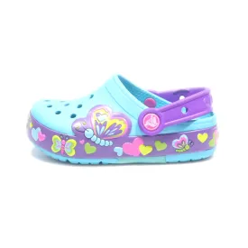 Crocs Crocslights Butterfly Clogs Eva Blue Colour For Kids