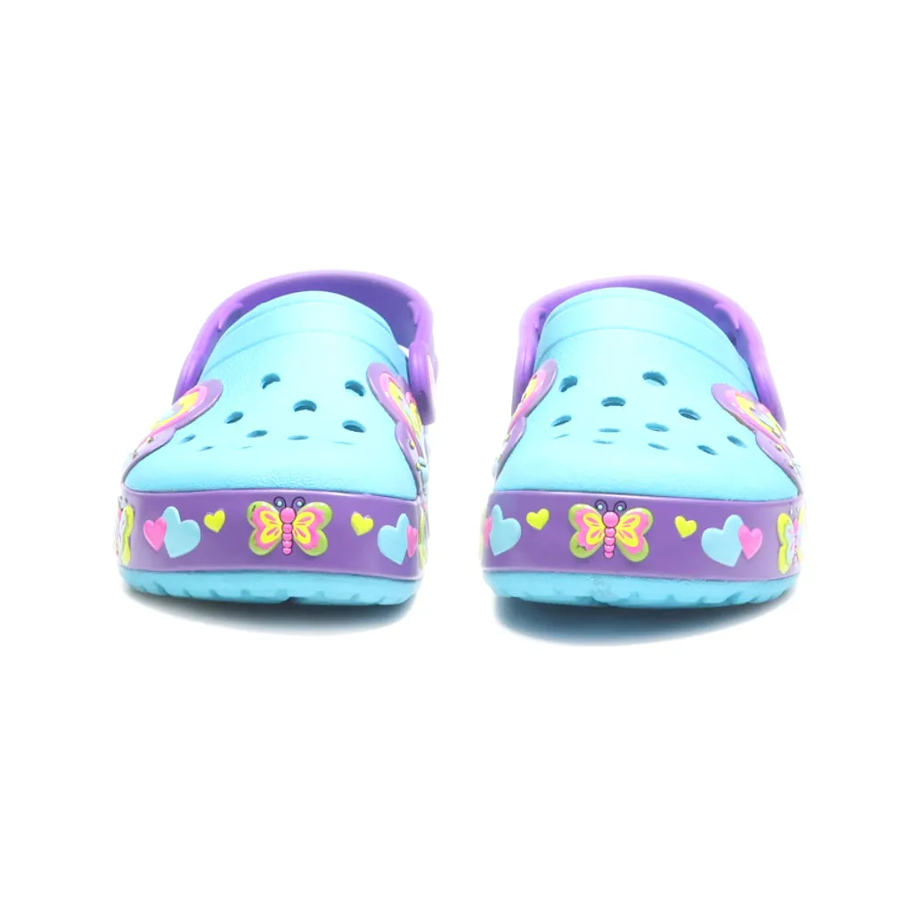 Crocs Crocslights Butterfly Clogs Eva Blue Colour For Kids