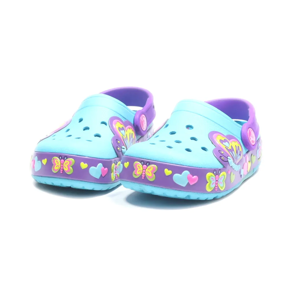 Crocs Crocslights Butterfly Clogs Eva Blue Colour For Kids