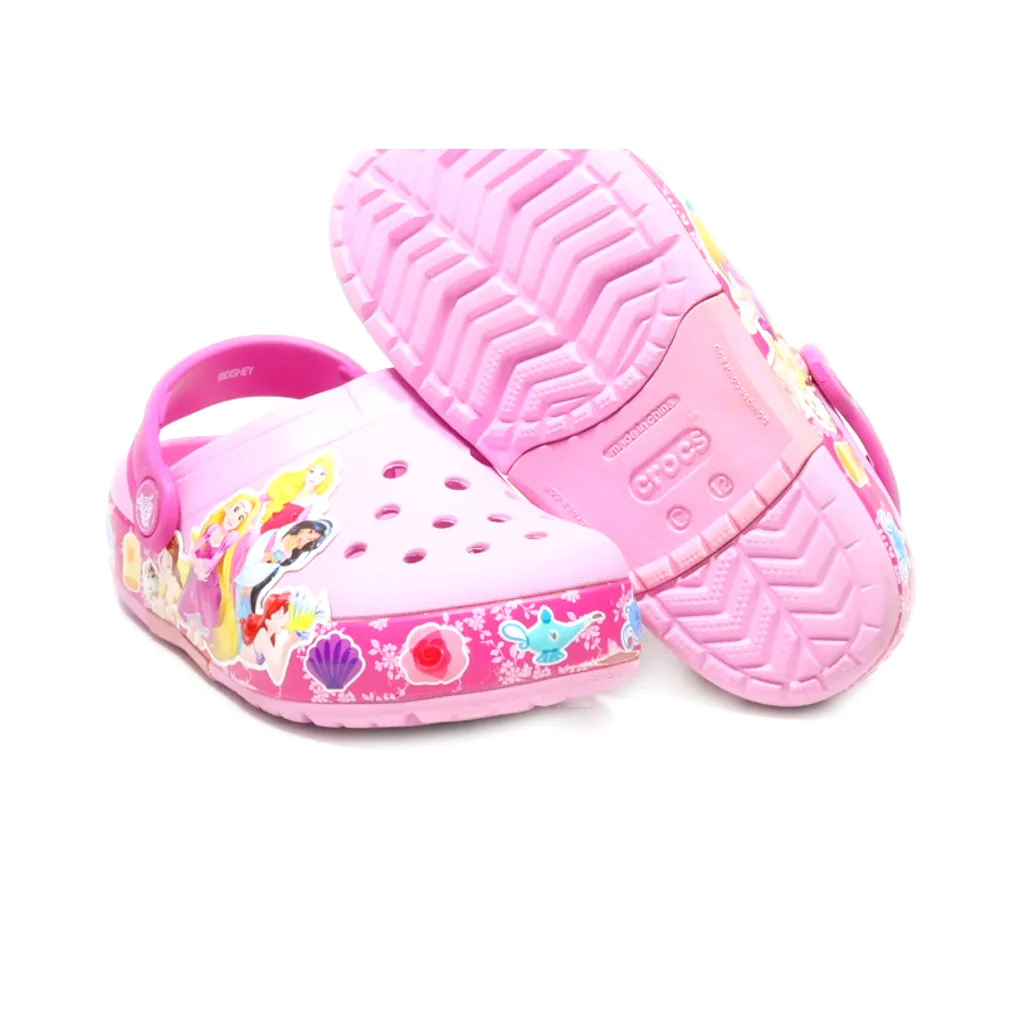 Crocs Fun Lab Princess Band Light Clogs Rubber Pink Colour For Kids