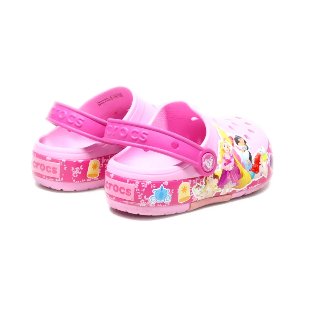 Crocs Fun Lab Princess Band Light Clogs Rubber Pink Colour For Kids