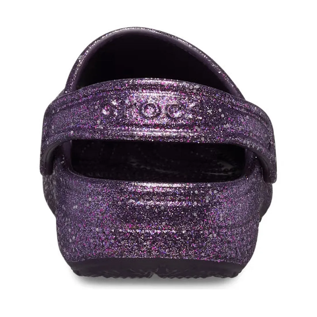 Crocs Kids - Classic Space Glitter Clog Dark Iris Purple- Junior Youths Sizes