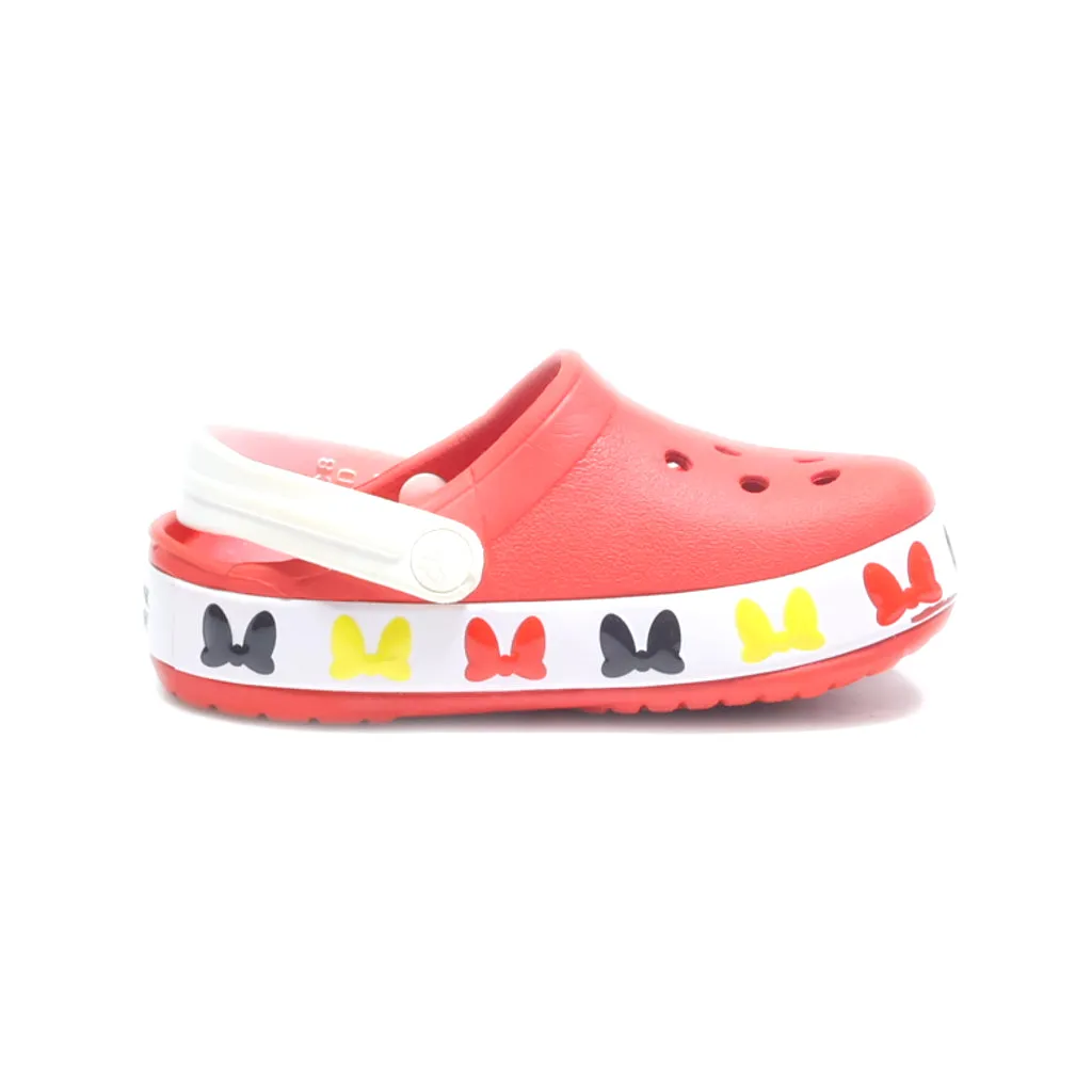 Crocs Mickey Mouse And Minnie Mouse Clogs Eva Red Colour For Kids