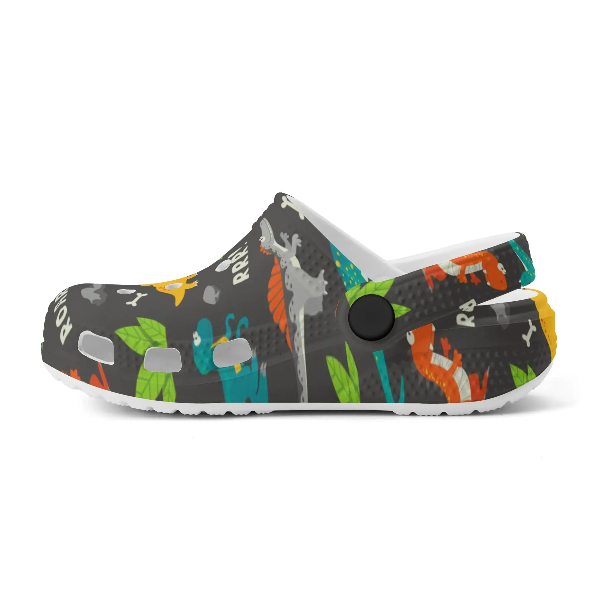 Dinosaur Clogs Kids All Over Printing Classic Sandals