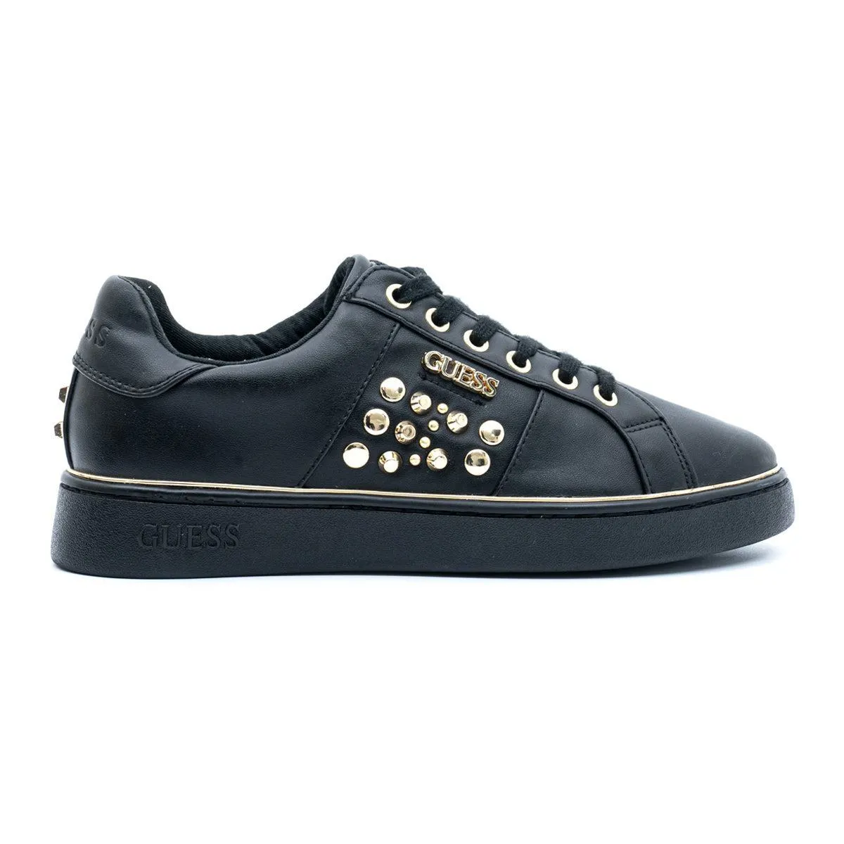 Guess Low-Top Sneakers Leather Black Colour For Women