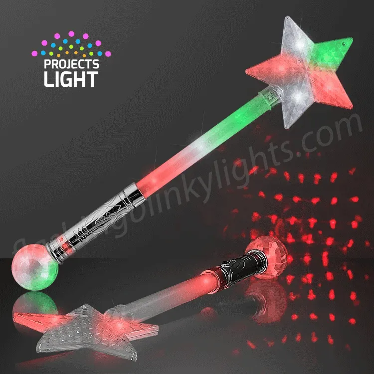 Jumbo Star Wand with Flashing Lights 21"