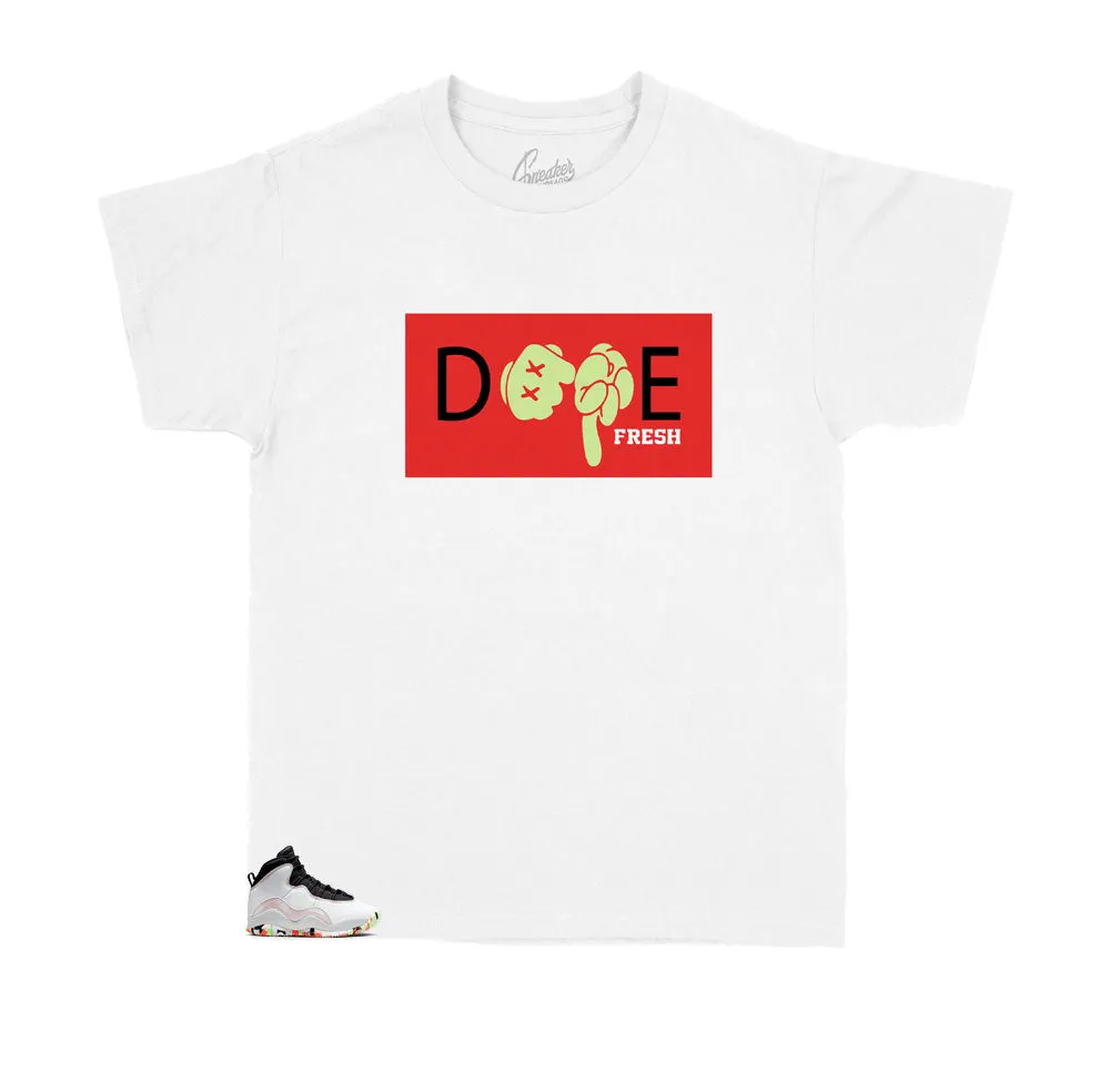 Kids -  Retro 10 Ember Glow DPE Hands Kids Shirt