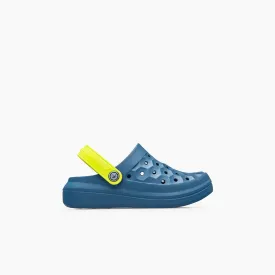 KIDS VARSITY CLOG - SOLID MIDNIGHT TEAL/CITRUS