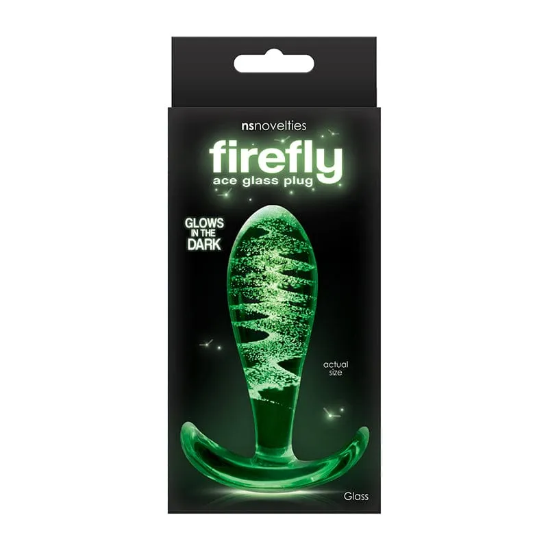 NS Novelties Firefly Glow in the Dark Glass Ace Plug