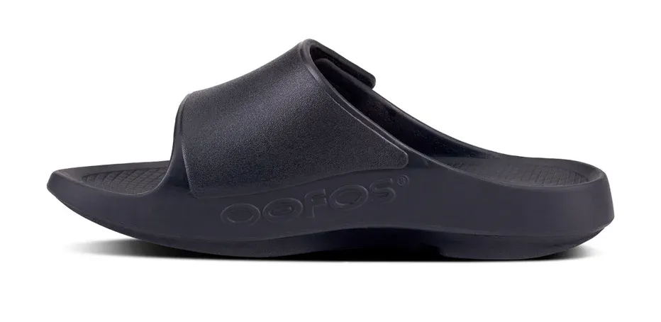 OOFOS OOahh Sport Flex Unisex Slide - Black