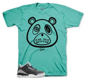 Retro 3 Green Glow Sneaker Threads Bear Shirt