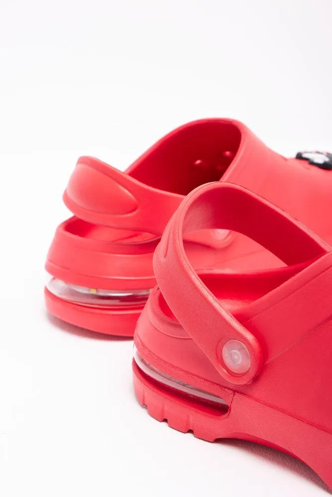 Skate Light Up Clog Red