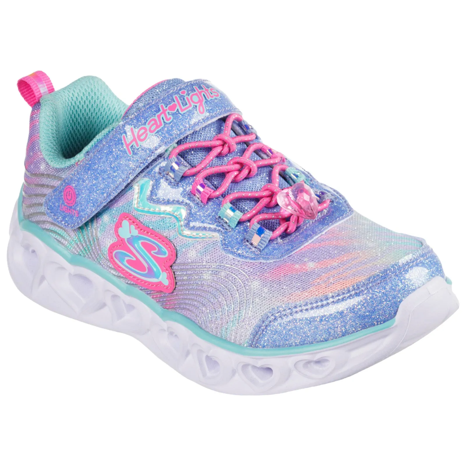 Skechers Infant Heart Lights Bright Spirit Trainers 4K UK