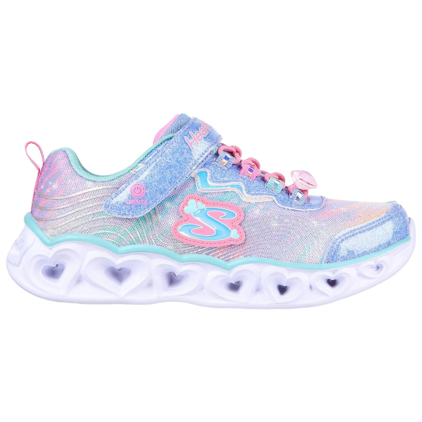 Skechers Infant Heart Lights Bright Spirit Trainers 4K UK