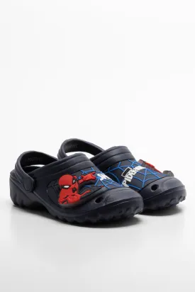 Spider-Man Light Up Clog Navy